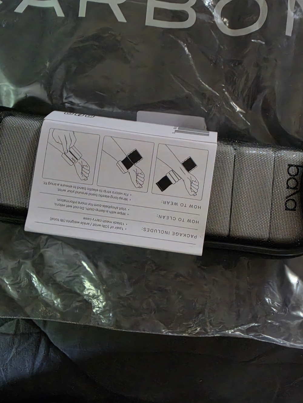 Bala 1/2 lb Ankle/ Wrist Weights - Gray - Picture 4 of 4